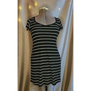 Billabong, Black, White, Dress, Size: M